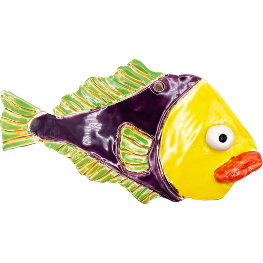 Ceramic Arts Handmade Clay Crafts Glazed Fish 7-inch by 4-inch made by Anonymous 4018