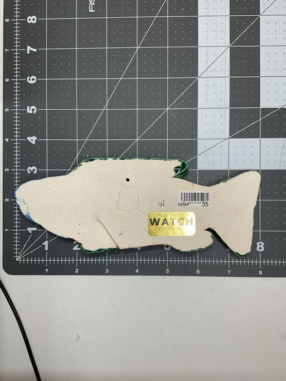 Ceramic Arts Handmade Clay Crafts Glazed Fish 7.5-inch by 3-inch made by Lisa Uptain and WATCH 4794
