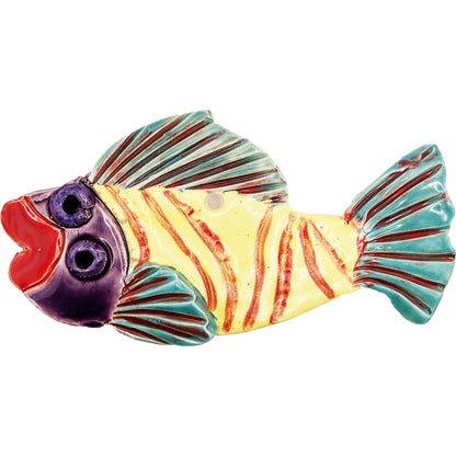 Ceramic Arts Handmade Clay Crafts Glazed Fish 7.5-inch by 4-inch made by Lisa Uptain and Anonymous 4724