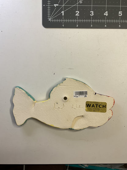 Ceramic Arts Handmade Clay Crafts Glazed Fish 7.5-inch by 4-inch made by Lisa Uptain and Anonymous 4724