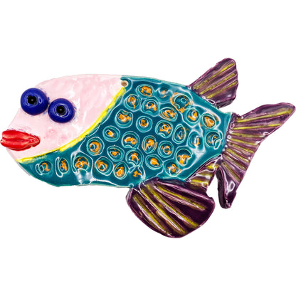Ceramic Arts Handmade Clay Crafts Glazed Fish 7.5-inch by 4.5-inch made by Ryan Imhoff