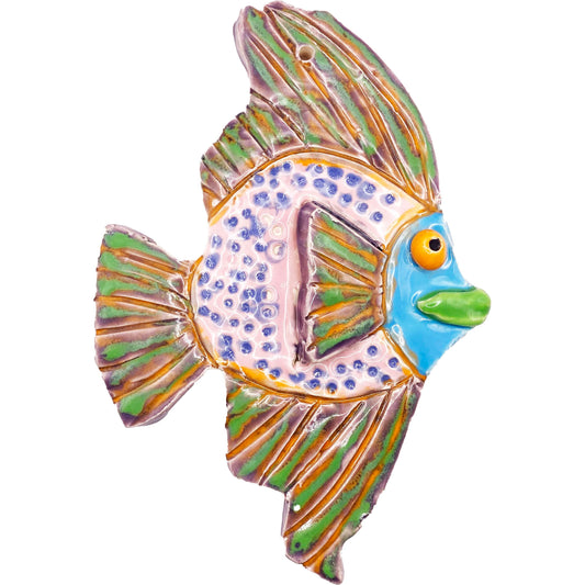 Ceramic Arts Handmade Clay Crafts Glazed Fish 7.5-inch by 5-inch made by Karissa Archer and Ashley Dorsett 4056