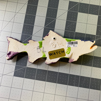 Ceramic Arts Handmade Clay Crafts Glazed Fish 8-inch by 3-inch made by Brian Netzly and Ben Levine