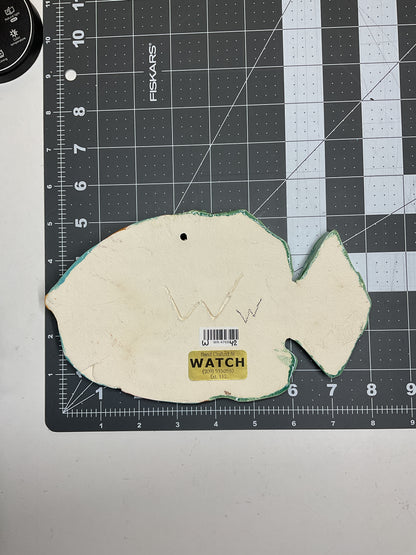 Ceramic Arts Handmade Clay Crafts Glazed Fish 8-inch by 5-inch made by WATCH 4768