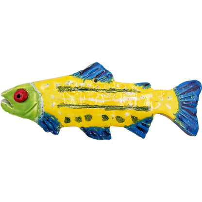 WATCH Resources Art Guild - Ceramic Arts Handmade Clay Crafts Glazed Fish 8.5-inch by 3.5-inch made by Jeffrey Kohler-Crowe 4647