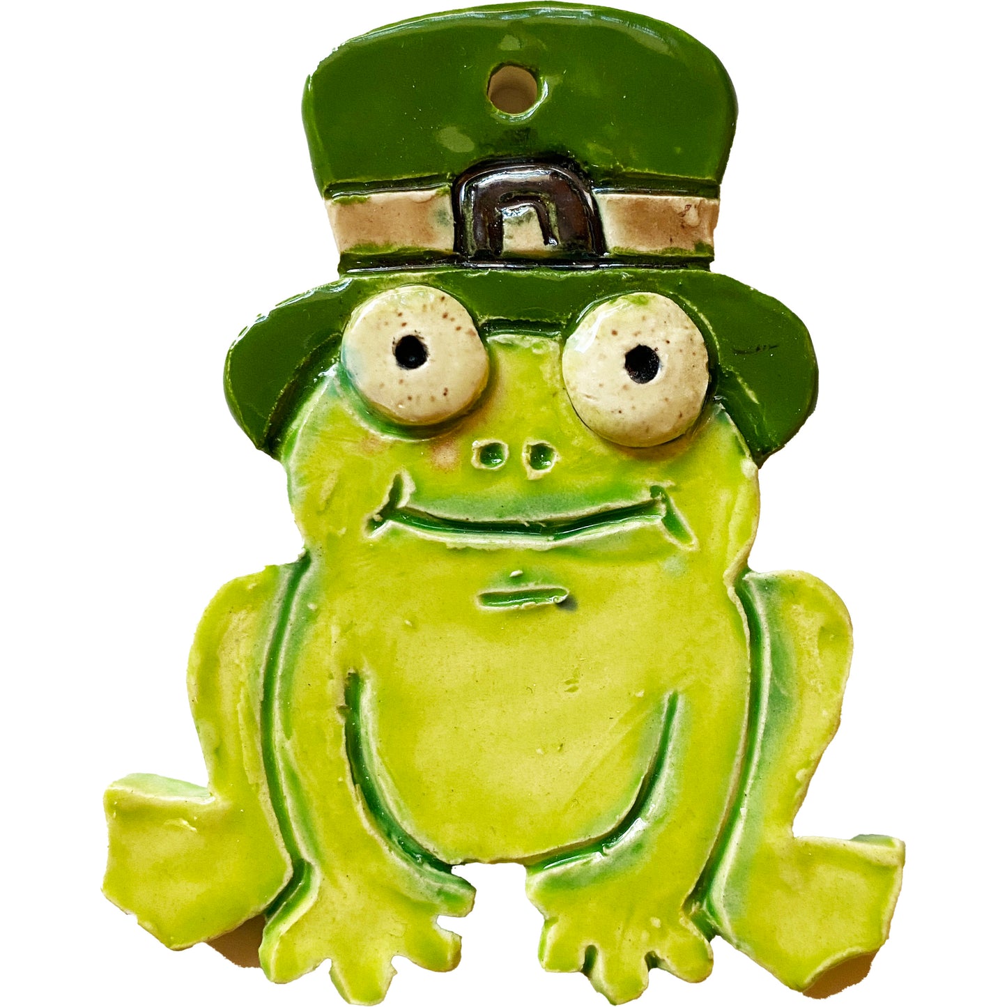 WATCH Resources Art Guild - Ceramic Arts Handmade Clay Crafts Glazed Frog 4-inch by 3.5-inch made by Anonymous 4500