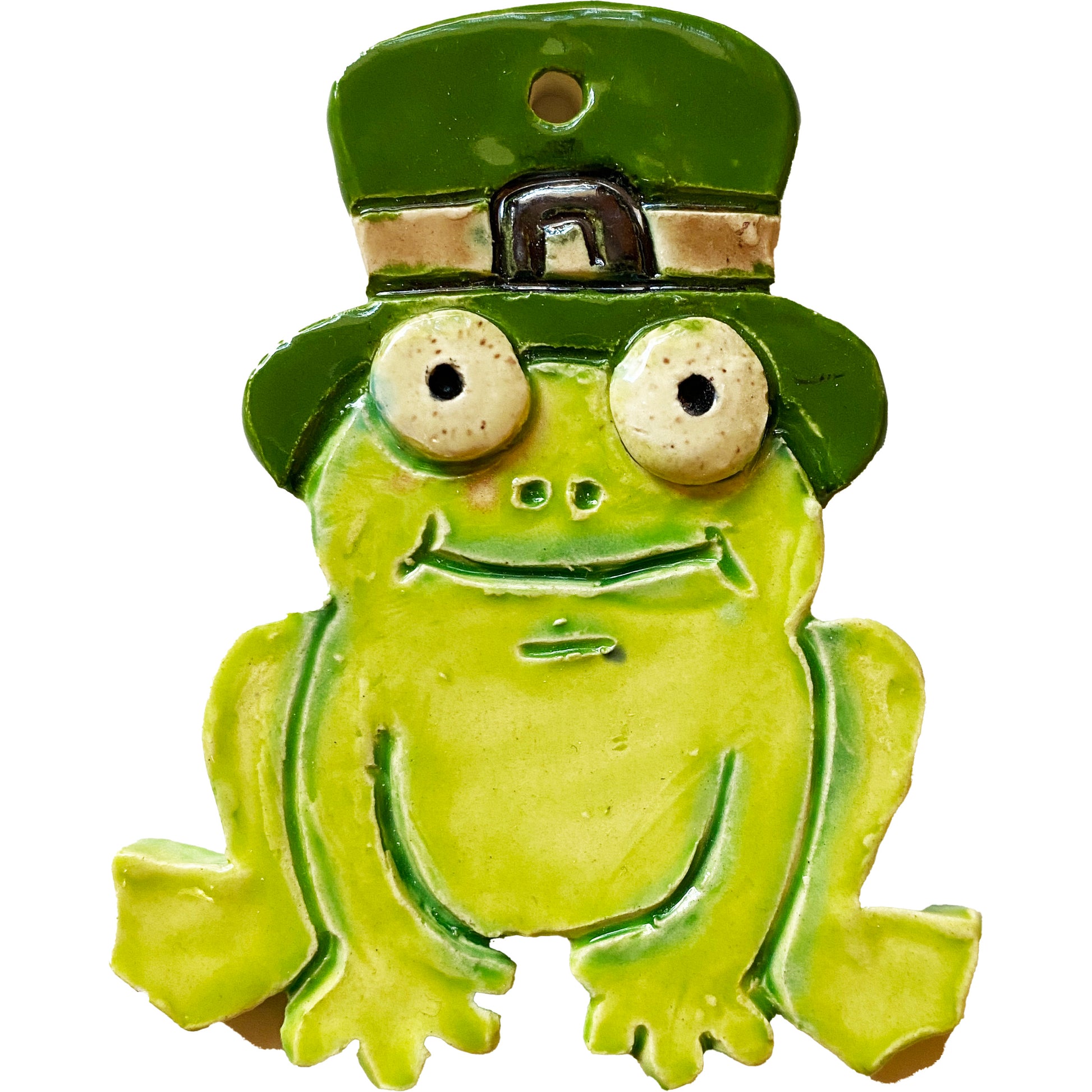 WATCH Resources Art Guild - Ceramic Arts Handmade Clay Crafts Glazed Frog 4-inch by 3.5-inch made by Anonymous 4500