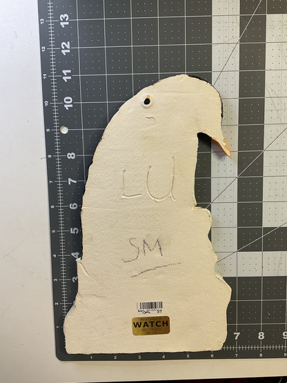 Ceramic Arts Handmade Clay Crafts Glazed Penguin 7-inch by 11-inch made by Lisa Uptain and Anonymous (See Shared) 4697