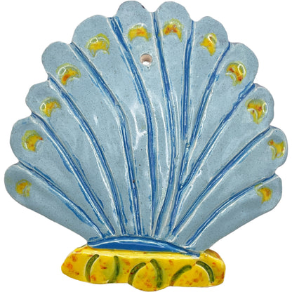 Ceramic Arts Handmade Clay Crafts Glazed Shell 5-inch by 4.5-inch made by Breanne Wright 4175
