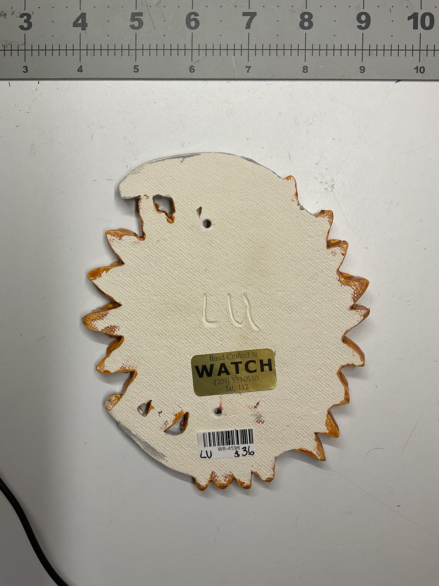WATCH Resources Art Guild - Ceramic Arts Handmade Clay Crafts Glazed Sun and Moon 5-inch by 6-inch made by Lisa Uptain 4596