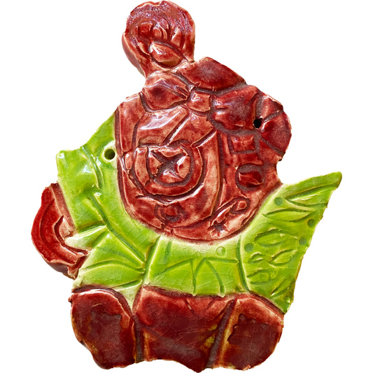 WATCH Resources Art Guild - Ceramic Arts Handmade Clay Crafts Glazed Voodoo Fairy 6-inch by 5-inch made by Daniella Messamore and Miguel Carrera 4496