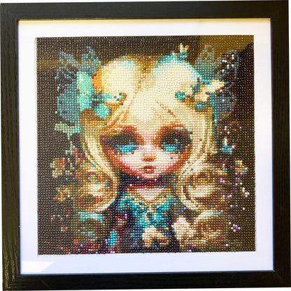 Diamond Dot Art - Framed Canvas - Handmade Crafts - 13 x 13 inch by Daniella Messamore