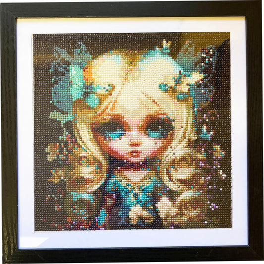 Diamond Dot Art - Framed Canvas - Handmade Crafts - 13 x 13 inch by Daniella Messamore