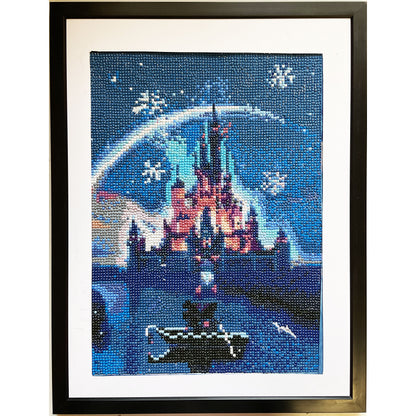 Diamond Dot Art - Framed Canvas - Handmade Crafts - 13 x 17 Magical Castle by Jennifer Evje 3556