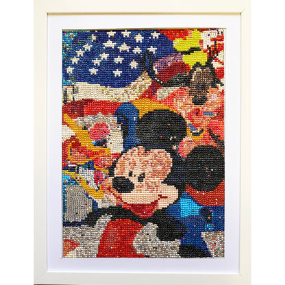 Diamond Dot Art - Framed Canvas - Handmade Crafts - 17 x 13 Character by Monty Chu