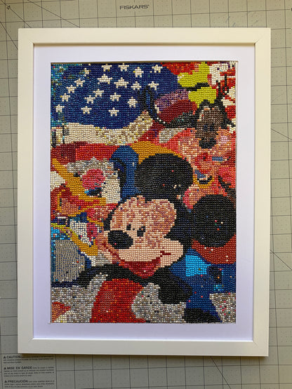 Diamond Dot Art - Framed Canvas - Handmade Crafts - 17 x 13 Character by Monty Chu