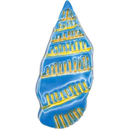 Ceramic Arts Handmade Clay Crafts 5-inch x 2-inch Glazed Shell by Ryan Imhoff 4122