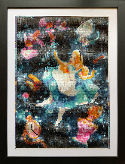 Diamond Dot Art - Framed Canvas - Handmade Crafts - 13 x 17 Alice by Morgan Fox