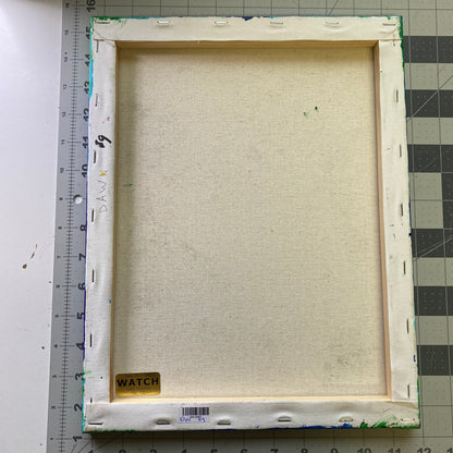 Framed Acrylic Painting on Stretched Canvas Original Fine Art 14-inch x 11-inch by Flowers by Dawn Weaver