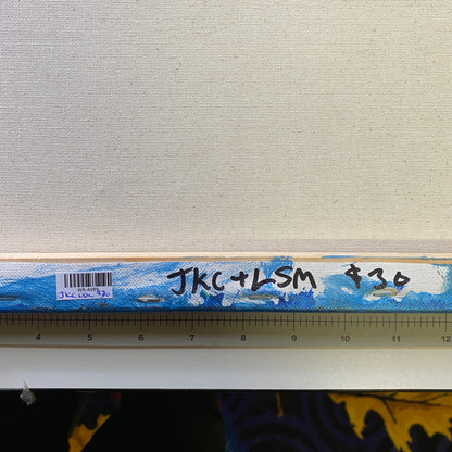 Framed Acrylic Painting on Stretched Canvas Original Fine Art 20-inch x 16-inch by Boat by Jeffrey Kohler-Crowe and Lukas Miller