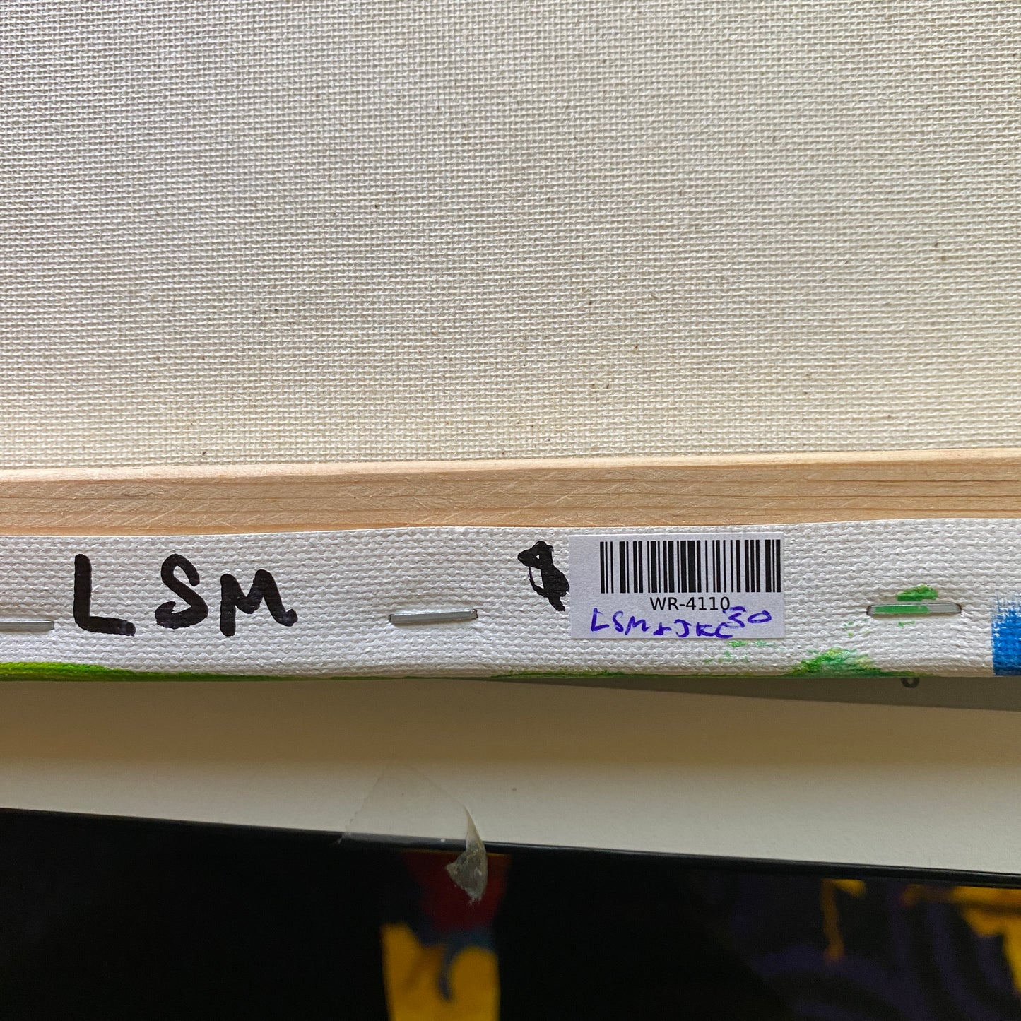 Framed Acrylic Painting on Stretched Canvas Original Fine Art 20-inch x 16-inch by Sugar Skull by Jeffrey Kohler-Crowe and Lukas Miller