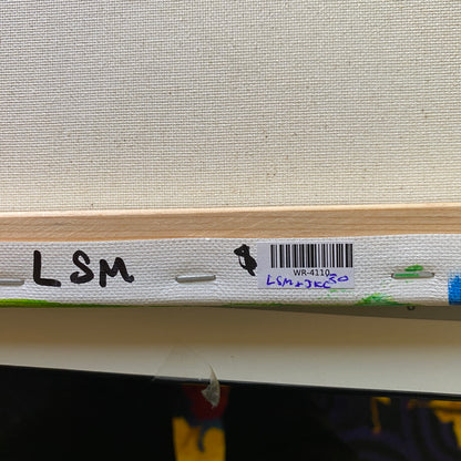 Framed Acrylic Painting on Stretched Canvas Original Fine Art 20-inch x 16-inch by Sugar Skull by Jeffrey Kohler-Crowe and Lukas Miller