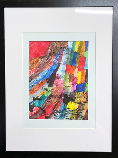 WATCH Resources Art Guild - Framed Colored Drawing, 13 x 17 Fine Art, by Kevin Bass 4651