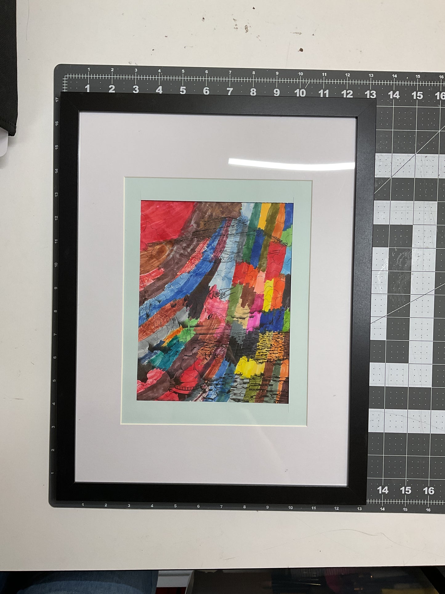 WATCH Resources Art Guild - Framed Colored Drawing, 13 x 17 Fine Art, by Kevin Bass 4651