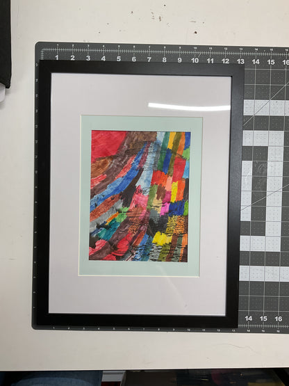 WATCH Resources Art Guild - Framed Colored Drawing, 13 x 17 Fine Art, by Kevin Bass 4651