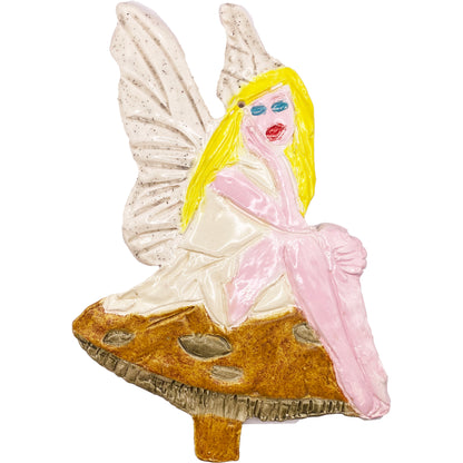 Handmade Ceramic Arts: Glazed 10-inch x 7-inch Fairy by Daniella Messamore