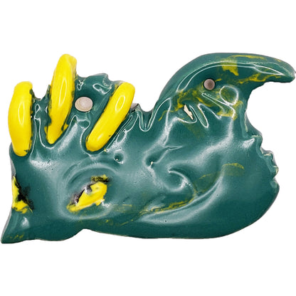 Handmade Ceramic Arts: Glazed Dragon 4.5-inch x 3-inch by Lisa Uptain 4689