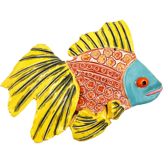 Handmade Ceramic Arts: Glazed Fish 7-inch x 5-inch by Kourtney Alcantara