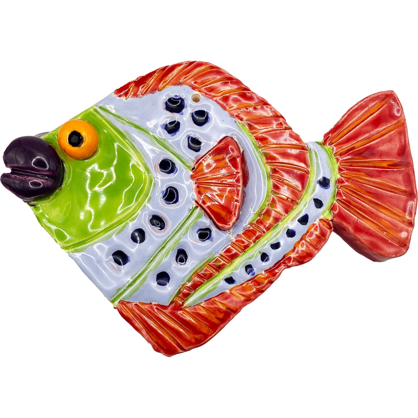 Handmade Ceramic Arts: Glazed Fish 7-inch x 5-inch by Ryan Imhoff