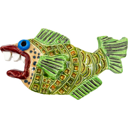 Handmade Ceramic Arts: Glazed Fish 7.5-inch x 4-inch by Eric Stacy