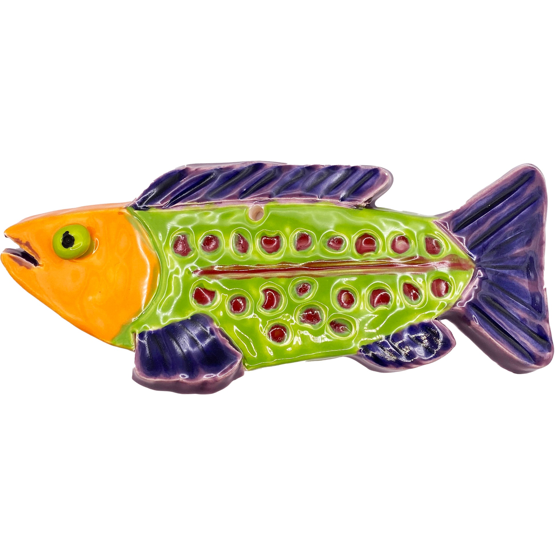 Handmade Ceramic Arts: Glazed Fish 8-inch x 3-inch by Ryan Imhoff