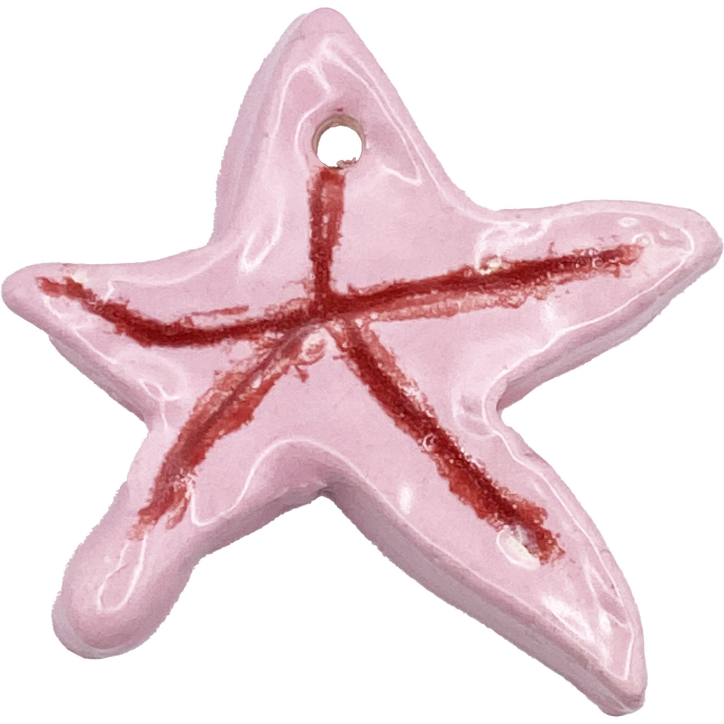 Handmade Ceramic Arts: Glazed Mini Starfish by Angelina Vida White