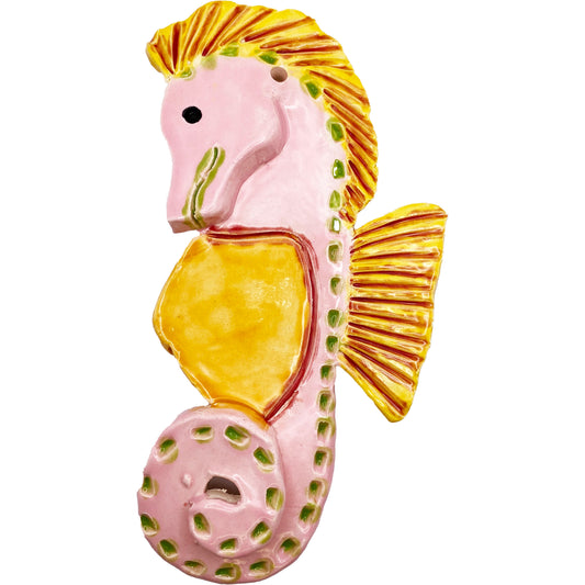 Handmade Ceramic Arts: Glazed Seahorse 7-inch x 4-inch by Lisa Uptain