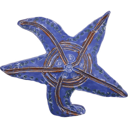 Ceramic Arts Handmade Clay Crafts Glazed Starfish 7-inch by 6-inch made by Ashley Dorsett 4158