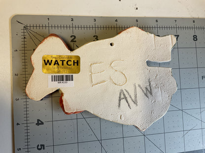 Ceramic Arts Handmade Clay Crafts Glazed Fish 4.5-inch by 6.5-inch made by Angelina Vida-White and Eric Stacy