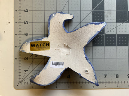 Ceramic Arts Handmade Clay Crafts Glazed Starfish 7-inch by 6-inch made by Ashley Dorsett 4158