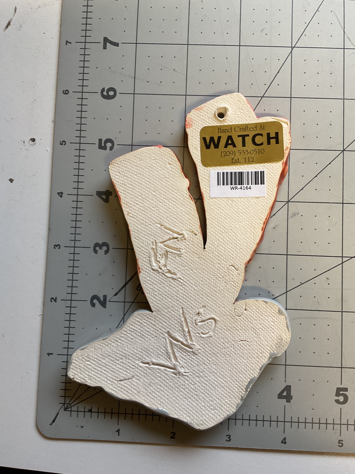 WATCH Resources Art Guild - Ceramic Arts Handmade Clay Crafts Glazed Coral 6-inch by 4-inch made by FN and Anonymous 4164