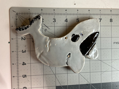 Ceramic Arts Handmade Clay Crafts Glazed Whale 5-inch by 7-inch made by Ben Levine 4167