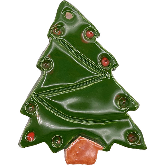 Handmade Ceramic Christmas Ornament 3"x4" by Breanne Wright & Eric Stacy 4227