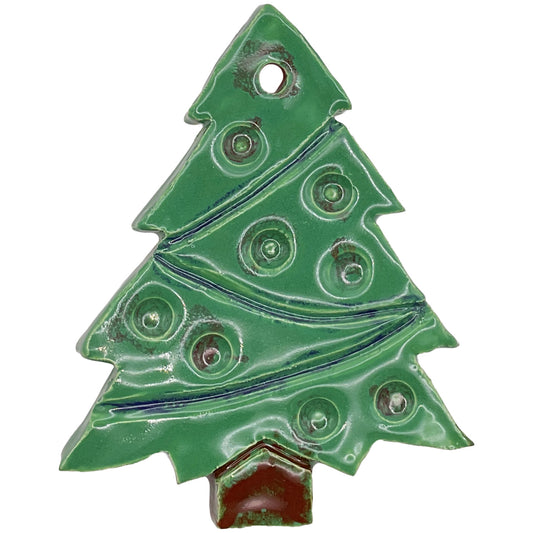 Handmade Ceramic Christmas Ornament 3"x4" by Andy Crowe & Anon 4229