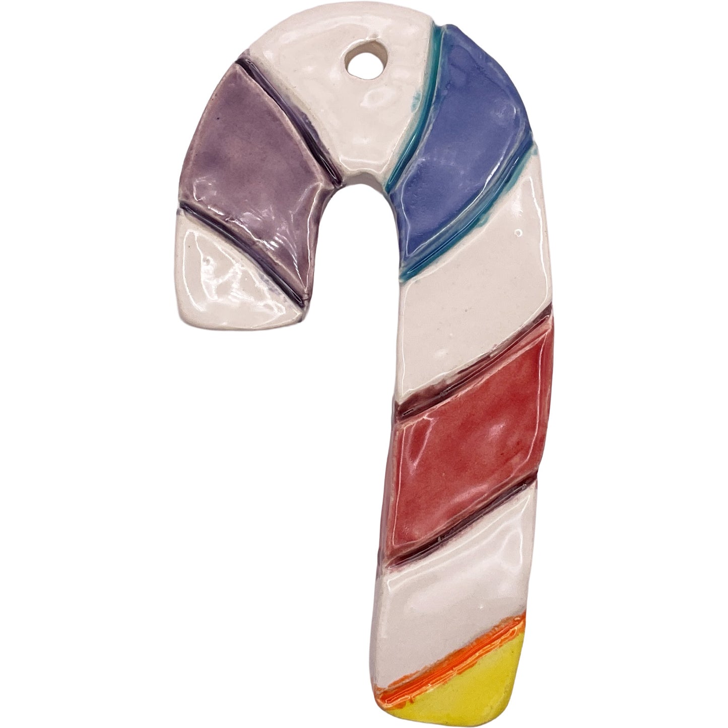 Handmade Ceramic Christmas Ornament 2.5"x4.5" by Anonymous 4259