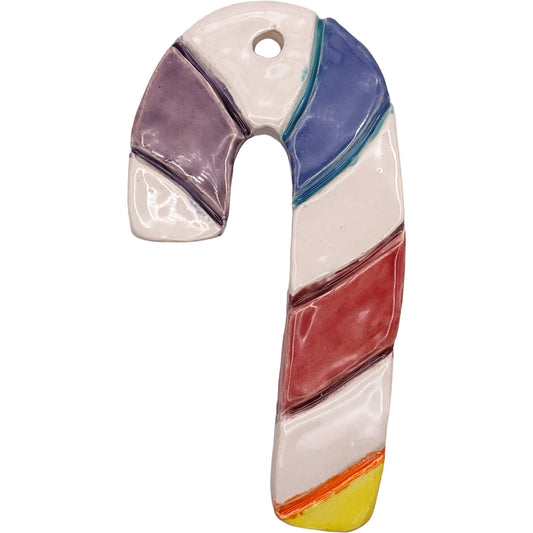 Handmade Ceramic Christmas Ornament 2.5"x4.5" by Anonymous 4259