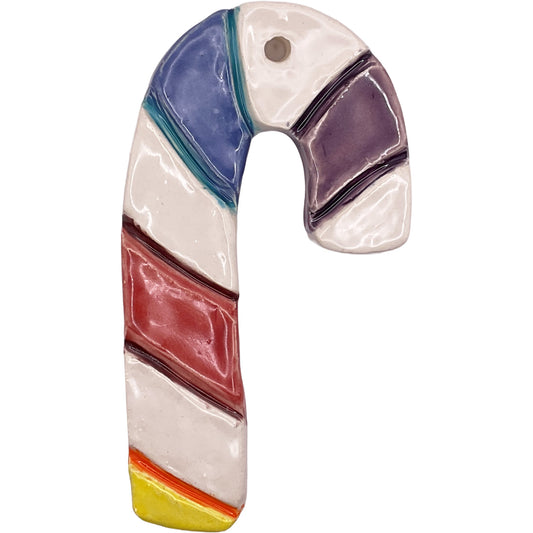 Handmade Ceramic Christmas Ornament 2.5"x4.5" by Anonymous 4260