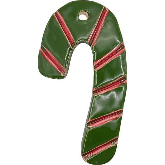 Handmade Ceramic Christmas Ornament 2.5"x4.5" by Janice Stephens & Anon 4261