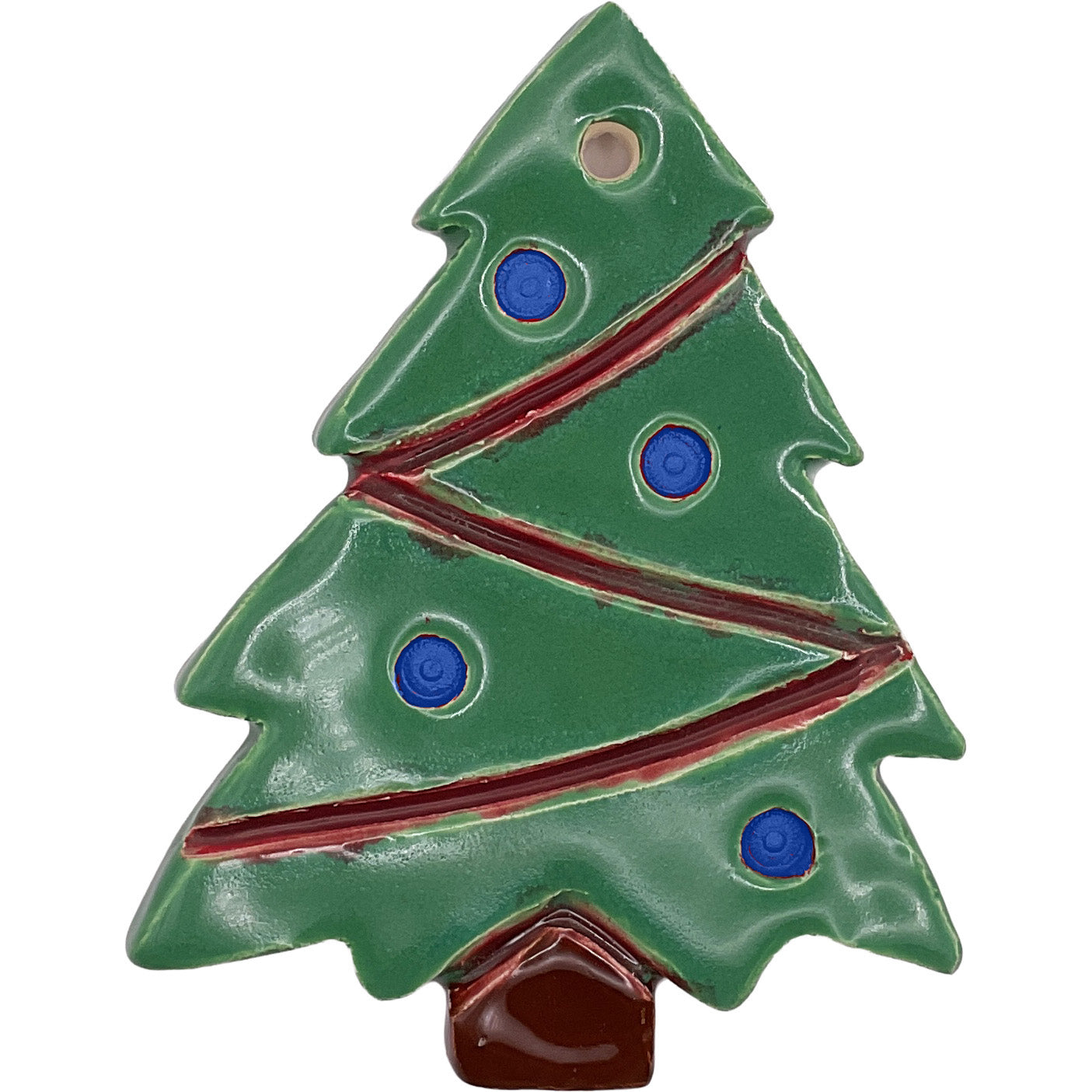 Handmade Ceramic Christmas Ornament 3"x4" by Janice Stephens & Anon 4266