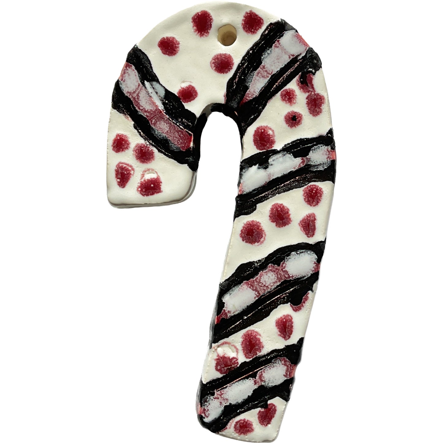 Handmade Ceramic Christmas Ornament 2.5"x4.5" by Ashley Dorsett and Anonymous 4280